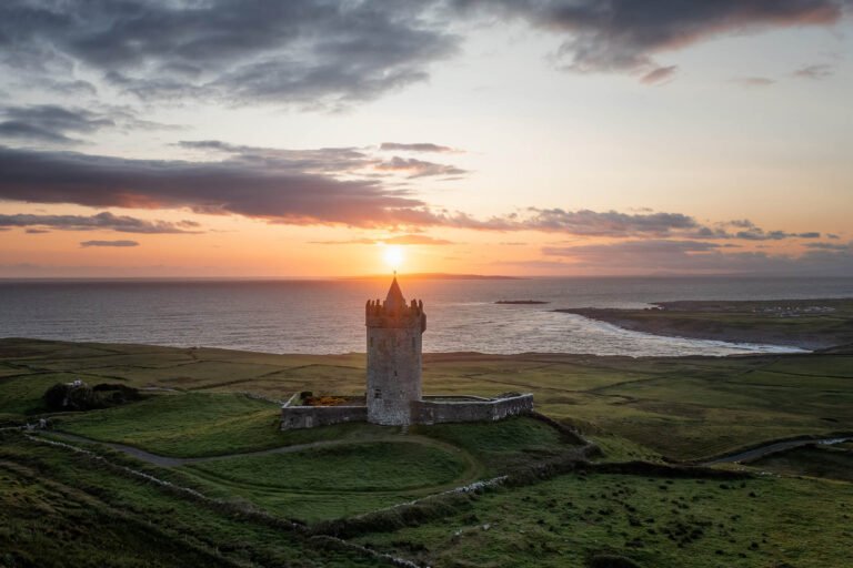 Doonagore sunset in Co Clare