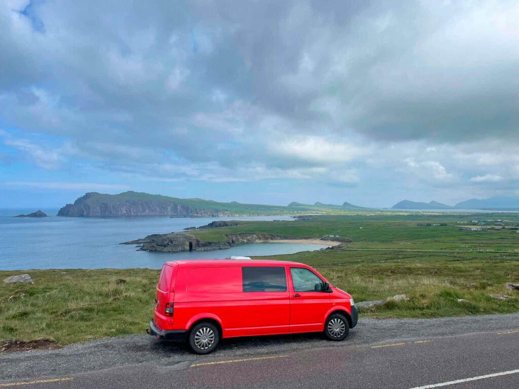 Travelling in Ireland in a campervan.