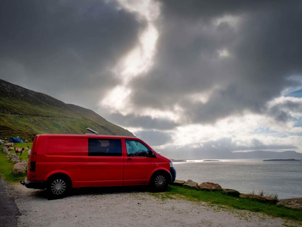 Travelling in Ireland in a campervan.