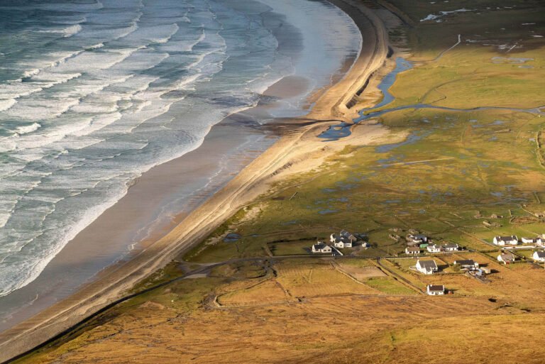 Breaking waves at Achill Island