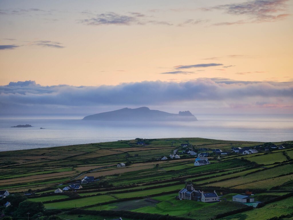 Sunset at Dunquin Pier, Dingle Peninsula, County Kerry, Ireland.